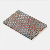 Embossed Ash Gray Maroon Checkered: Eine moderne K Post-it Klebezettel (angewinkelt)