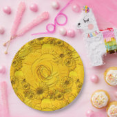 Embossed Blume-Golden Yellow PAPER TELLER (Party)