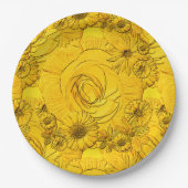 Embossed Blume-Golden Yellow PAPER TELLER (Vorderseite)