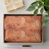 Embossed Blume-Orange-Gewebe-Wrapping Seidenpapier (Geschenk)