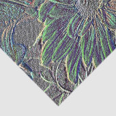 Embossed-Blume Seidenpapier (Ausschnitt)