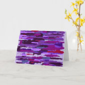 Embossed Chalk Shades Lila und rot Karte (Gelbe Blume)