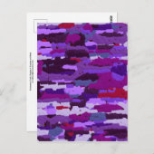 Embossed Chalk Shades Lila und rot Postkarte (Vorne/Hinten)