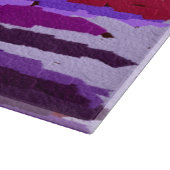 Embossed Chalk Shades Lila und rot Schneidebrett (Ecke)