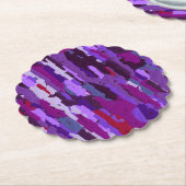 Embossed Chalk Shades Lila und rot Untersetzer (angewinkelt)