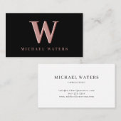 Embossed Effect der Logokombination für die Minima Visitenkarte (Vorne/Hinten)