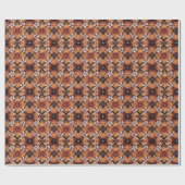 Embossed floral Diamond Mosaic Wrapper Geschenkpapier (Flach)