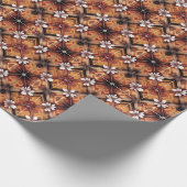 Embossed floral Diamond Mosaic Wrapper Geschenkpapier (Ecke)