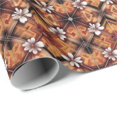 Embossed floral Diamond Mosaic Wrapper Geschenkpapier (Rolleneckpunkt)