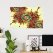 Embossed - Fraktal Poster (Heimbüro)