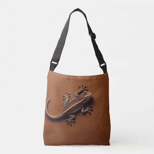 Embossed Gecko Imitation Leather Design Tragetaschen Mit Langen Trägern (Vorderseite)