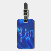 Embossed Gold Dragon Gepäckanhänger (Vorderseite vertikal)