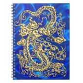 Embossed Gold Dragon Notizblock (Vorderseite)