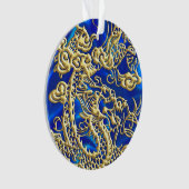 Embossed Gold Dragon Ornament (Vorderseite)