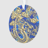 Embossed Gold Dragon Ornament (Vorderseite)