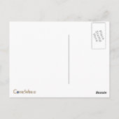 Embossed Gold Dragon Postkarte (Rückseite)