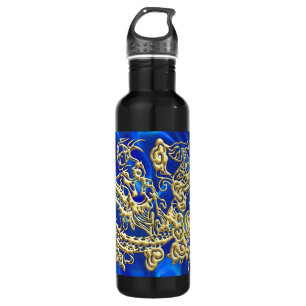 Embossed Gold Dragon Trinkflasche