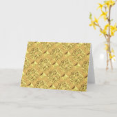 Embossed Gold Foil Karte (Gelbe Blume)