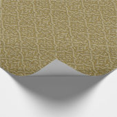 Embossed Gold Glitzer Damask Geschenkpapier (Ecke)
