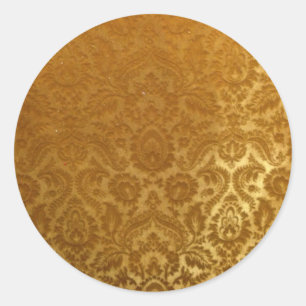 EMBOSSED GOLD VELVET DESIGN RUNDER AUFKLEBER