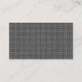 EMBOSSED GRAY GRAY BUSINESS MODERN GRID STYLEBACKG VISITENKARTE (Rückseite)