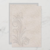 Embossed Illusion Debutante Ball Einladung (Vorne/Hinten)