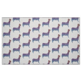Embossed Indigo Gradient Paw Print Dog Outline Stoff (Fat Quarter (45,7 x 55,9 cm))