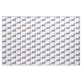 Embossed Indigo Gradient Paw Print Dog Outline Stoff (Yard (91,4 cm))