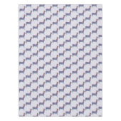 Embossed Indigo Gradient Paw Print Dog Outline Tischdecke (Vorderseite)
