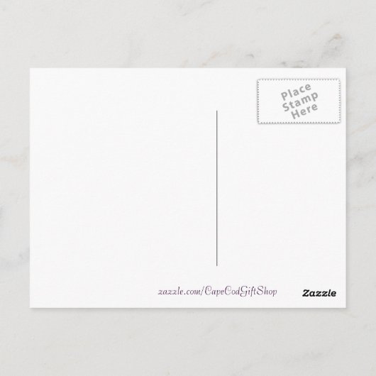 Embossed Lily Postcard Postkarte (Rückseite)