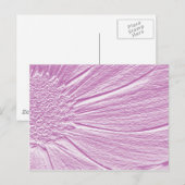 Embossed Look Daisy in Lila 2 Postkarte (Vorne/Hinten)