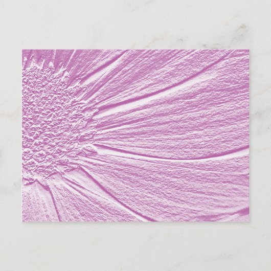 Embossed Look Daisy in Lila 2 Postkarte (Vorderseite)