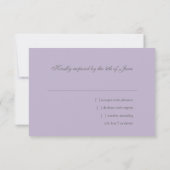 Embossed Look Damask Lavender with Star RSVP (Rückseite)