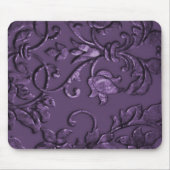 Embossed Metallic Damask, Lila Mousepad (Vorne)