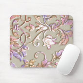 Embossed Metallic Damask Pastel Mousepad (Mit Mouse)