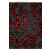 Embossed Metallic Damask, rot (Vorne)