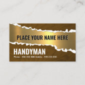 Embossed Name Handyman Visitenkarte (Vorderseite)