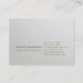 Embossed OM Symbol YOGA Instructor Ernennung Terminkarte (Rückseite)