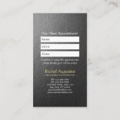 Embossed OM Symbol YOGA Instructor Ernennung Terminkarte (Rückseite)