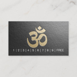 Embossed OM Symbol YOGA Instructor Loyalty Punch Treuekarte