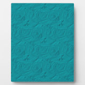 Embossed Rose AQUAMARIN Plaque Fotoplatte (Vorderseite)
