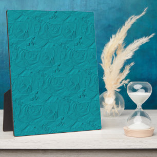 Embossed Rose AQUAMARIN Plaque Fotoplatte