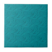 Embossed Rose Aquamarin Tiles Fliese (Vorderseite)