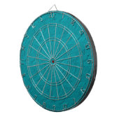 Embossed Rose Aquamarine DART BOARD Dartscheibe (Vorderseite rechts)