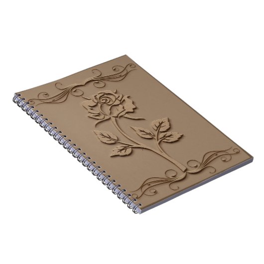 Embossed Rose Journal/Notebook Notizblock (Rechte Seite)