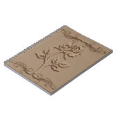 Embossed Rose Journal/Notebook Notizblock (Linke Seite)