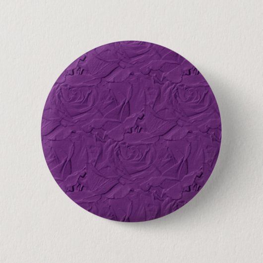 Embossed Rose Lavender Lila Button (Vorderseite)