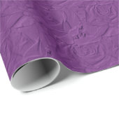 Embossed Rose Lavender Lila GIFT WRAP Geschenkpapier (Rolleneckpunkt)