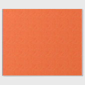 Embossed Rose Orange GIFT WRAP Geschenkpapier (Flach)