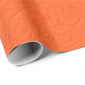 Embossed Rose Orange GIFT WRAP Geschenkpapier (Rolleneckpunkt)
